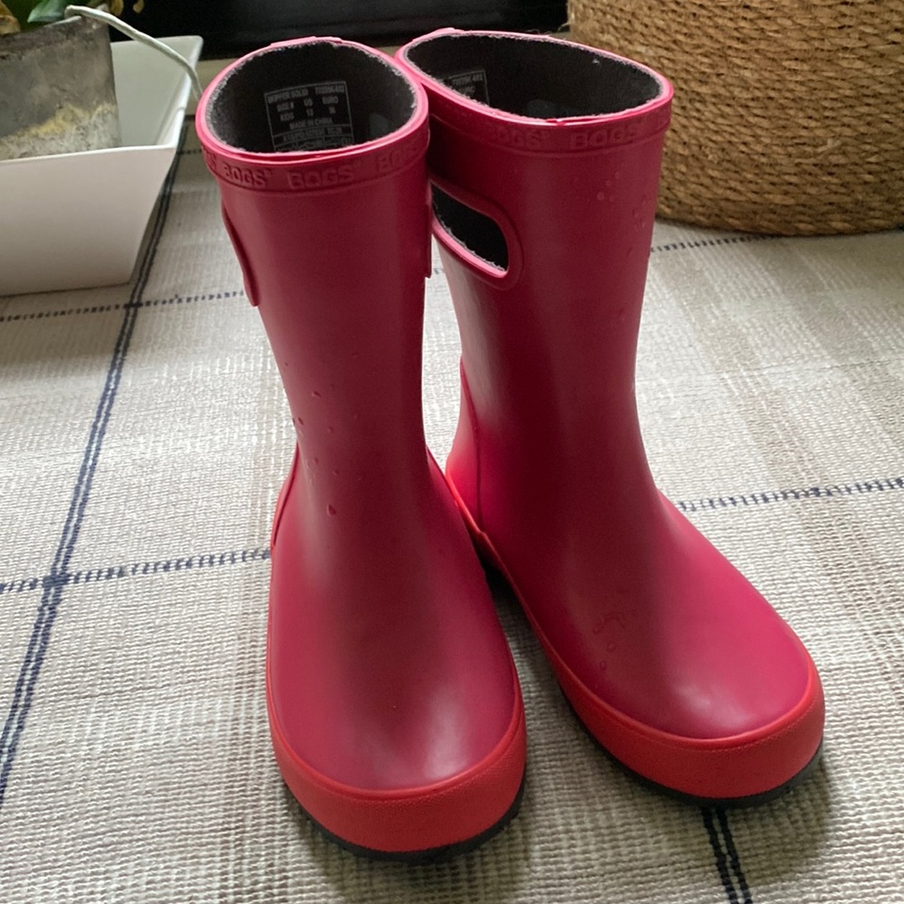 Bogs skipper rain boots kids sz 13